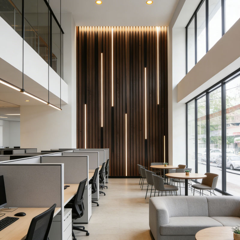 Slatted Wooden Acoustic Panel