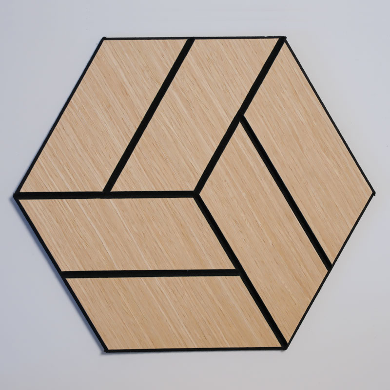 Veneer-Finished Polyester Acoustic Panel