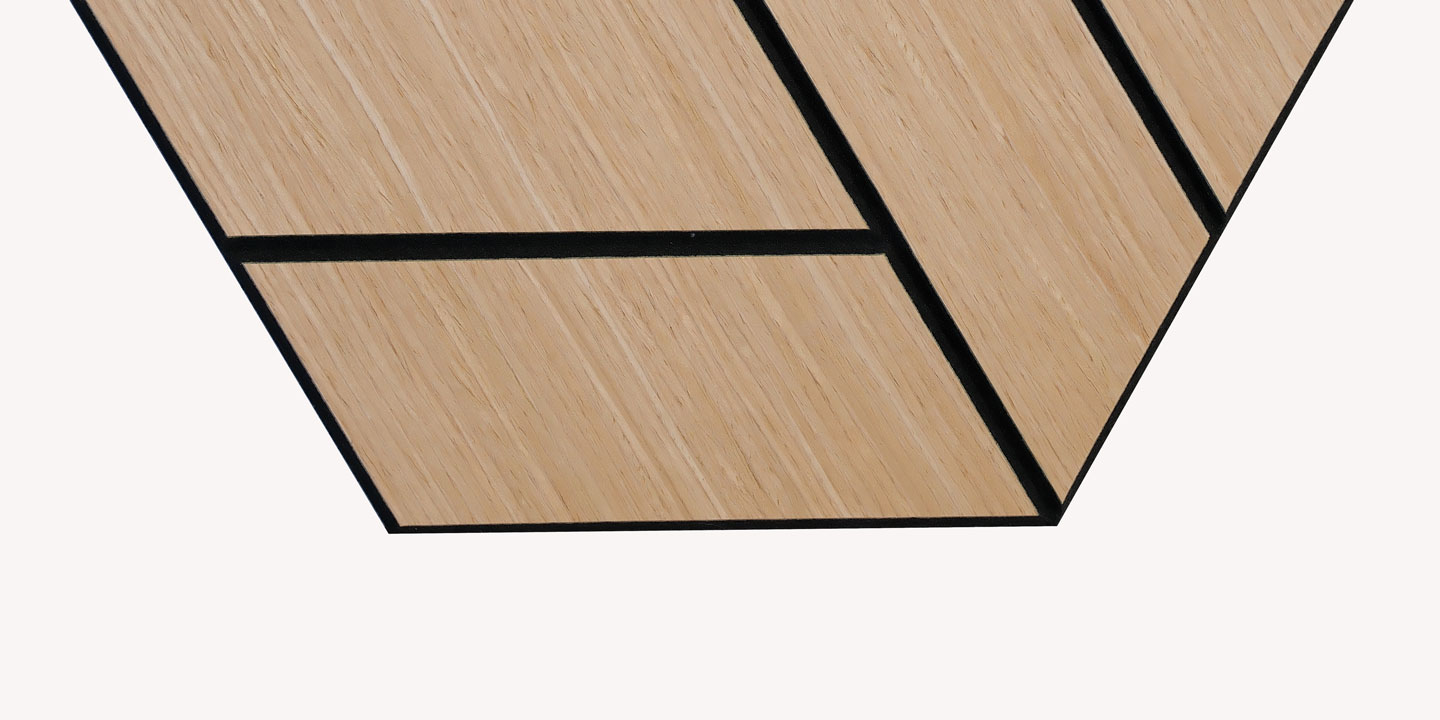 Veneer-Finished Polyester Acoustic Panel